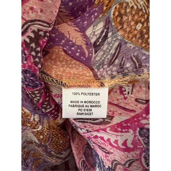 NWT Misa Los Angeles Callas Dress in Augusta Batik In Augusta Batik Pink XS $390 - Picture 11 of 14